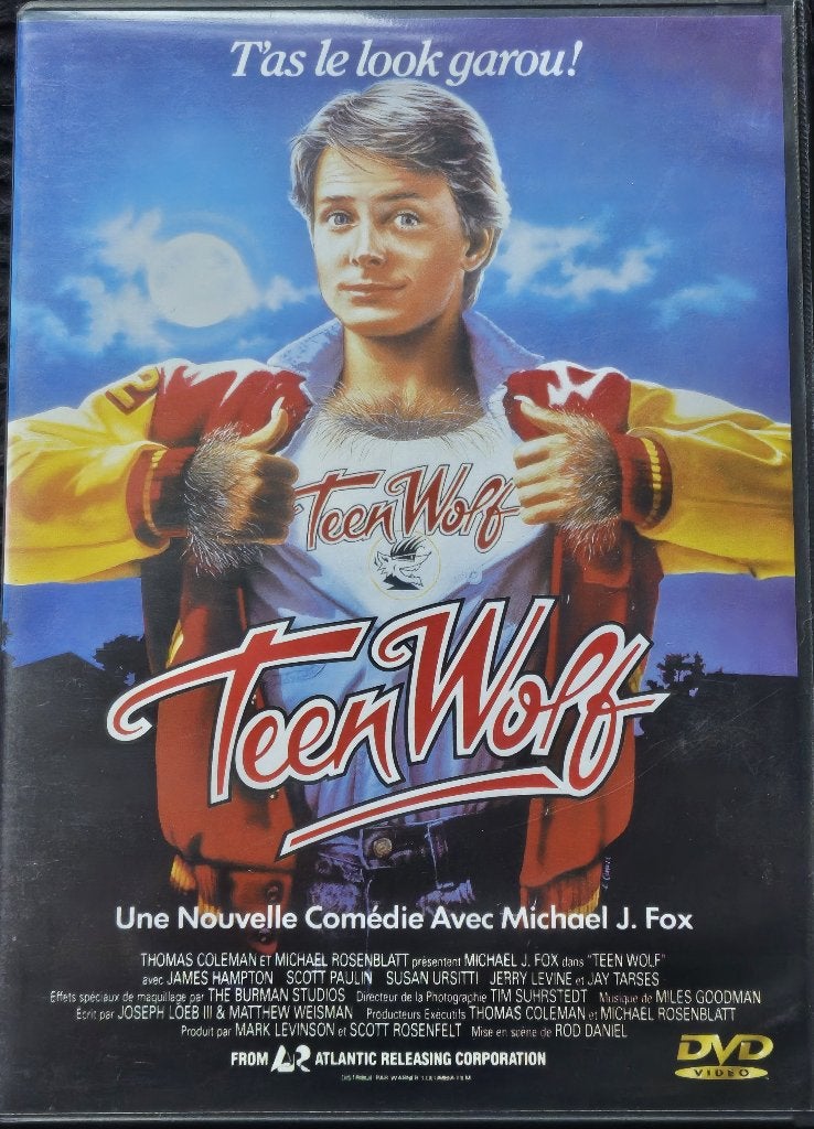 Teen Wolf (1985), Cd's en Dvd's, Ophalen of Verzenden, Zo goed als nieuw, Frans, Frans