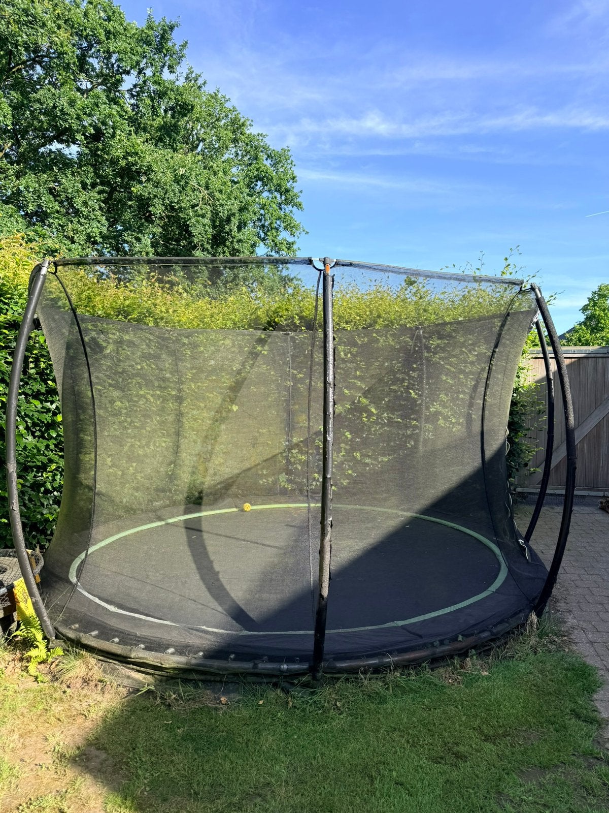 Inbouwtrampoline met veiligheidsnet, Kinderen en Baby's, Ophalen, Gebruikt