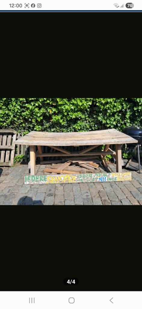 Houten tafel, Tuin en Terras, Overkappingen, Ophalen