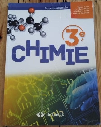 Chimie 3e. De Boeck, Enlèvement, Chimie