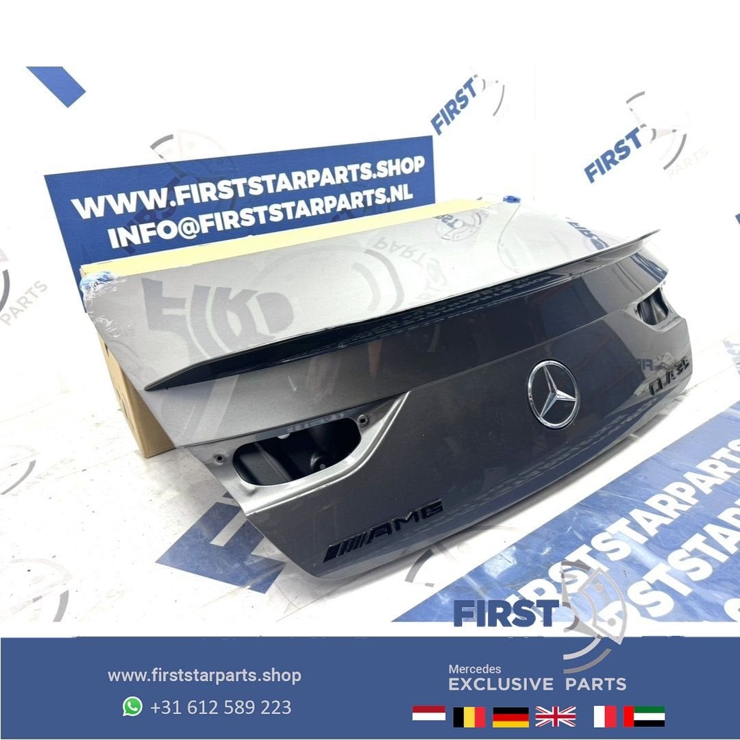 W118 CLA ACHTERKLEP CLA35 AMG ZWART WIT GRIJS KOFFERKLEP ORI