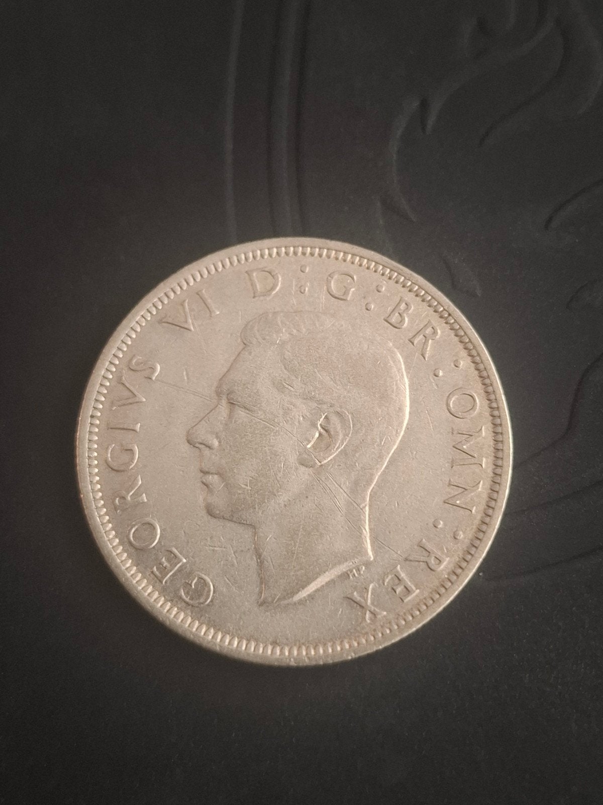 Pièce demi-couronne en argent George VI 1939, Enlèvement ou Envoi
