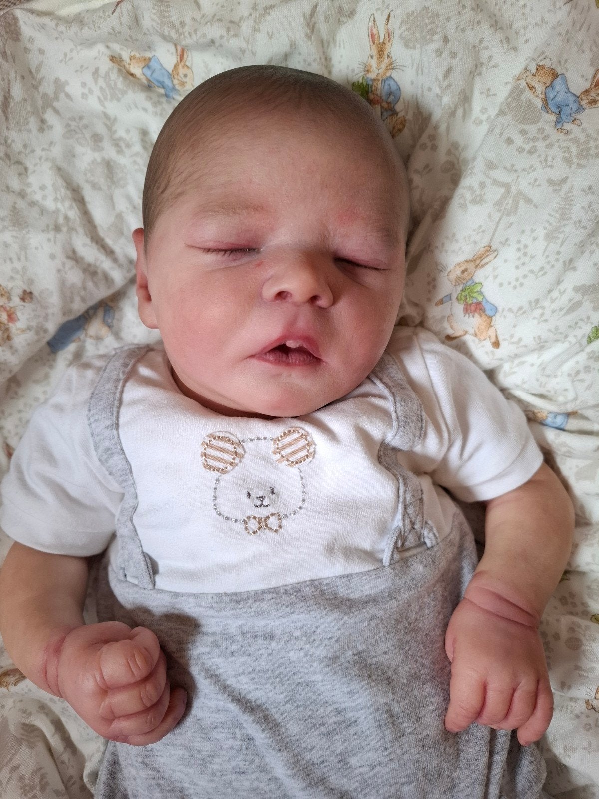 Realborn reborn darren van kelly dudley, Verzamelen, Poppen, Zo goed als nieuw, Babypop, Levensecht of Reborn, Ophalen