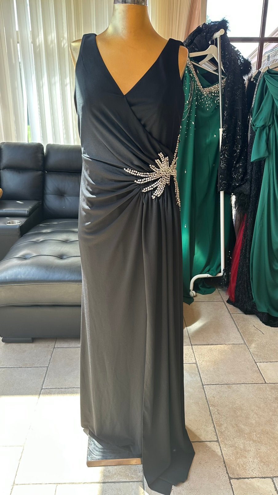 Robe de soirée noire, Enlèvement, Comme neuf, Noir