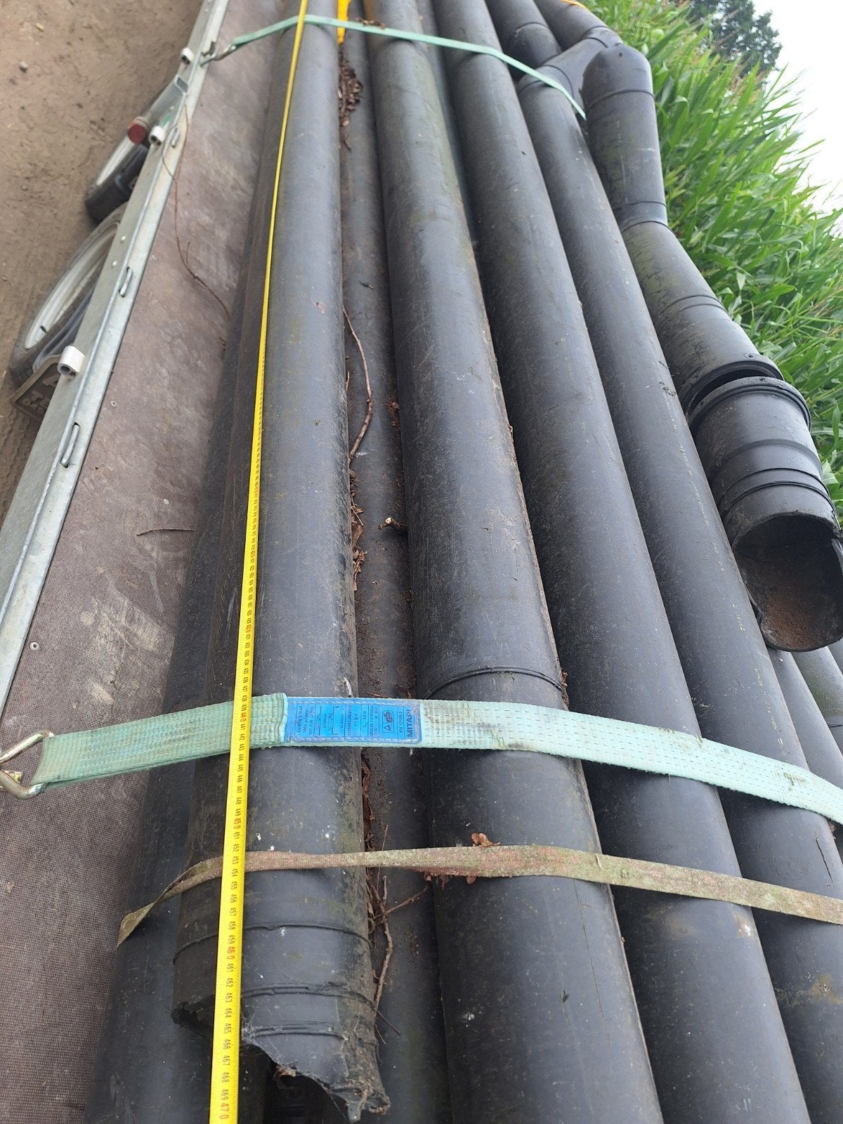 PE PP buizen 160x6,2mm, Doe-het-zelf en Bouw, Ophalen, 80 mm of meer