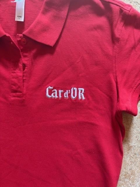 Polo Car d'Or - Taille S/M, Kleding | Dames, T-shirts, Ophalen of Verzenden, Maat 38/40 (M), Rood, Korte mouw