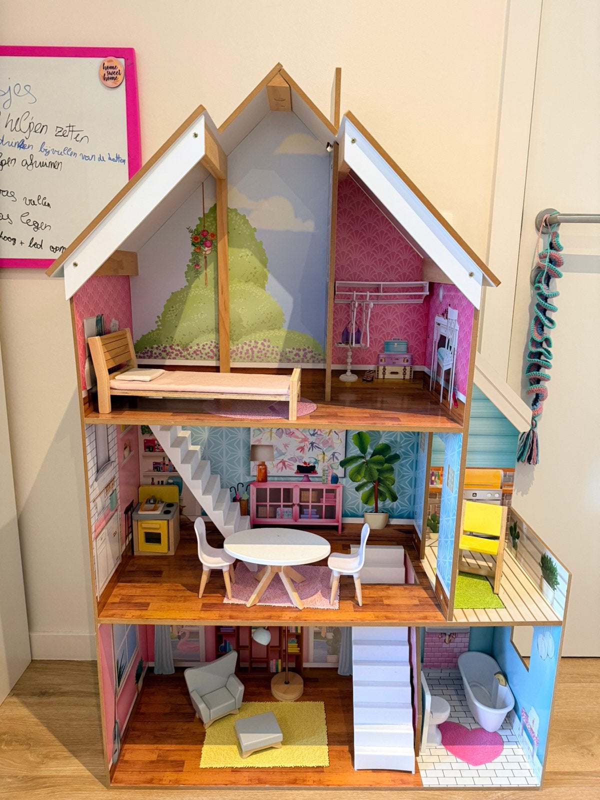 KidKraft Juliette poppenhuis, Ophalen, Zo goed als nieuw, Poppenhuis