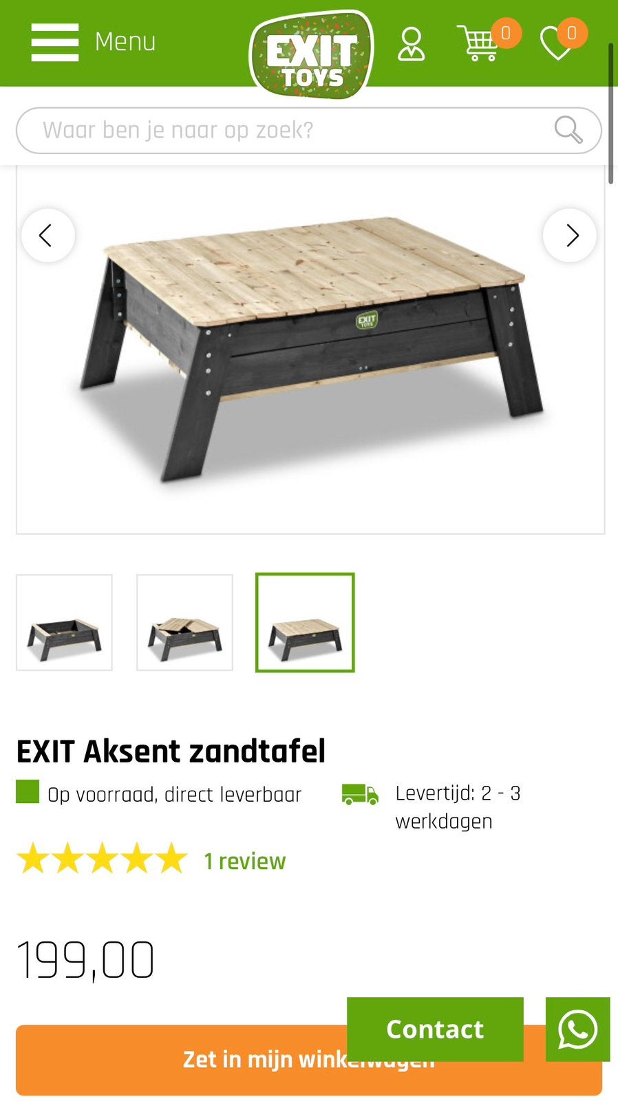 EXIT Aksent zandtafel, Kinderen en Baby's, Speelgoed | Buiten | Zandbakken, Gebruikt, Ophalen