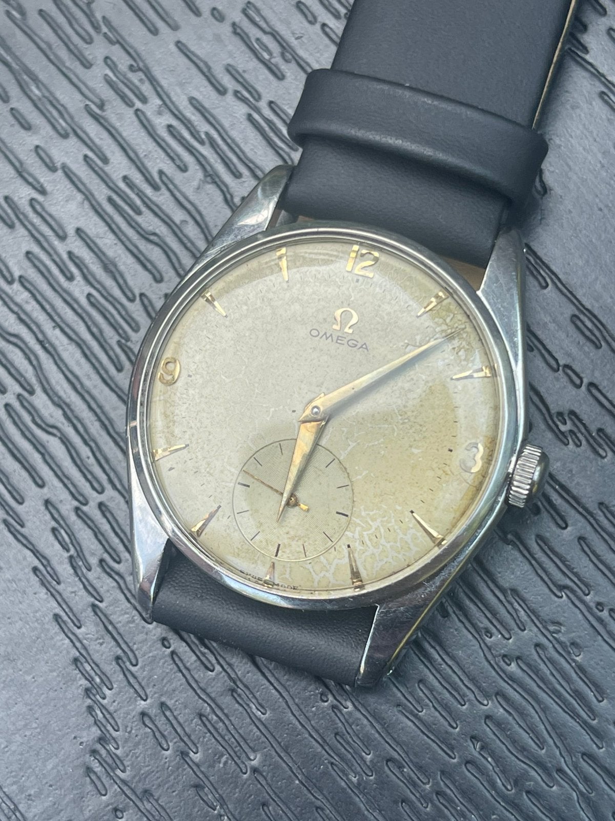 Oméga vintage, Handtassen en Accessoires, Horloges | Antiek, Ophalen of Verzenden, Staal