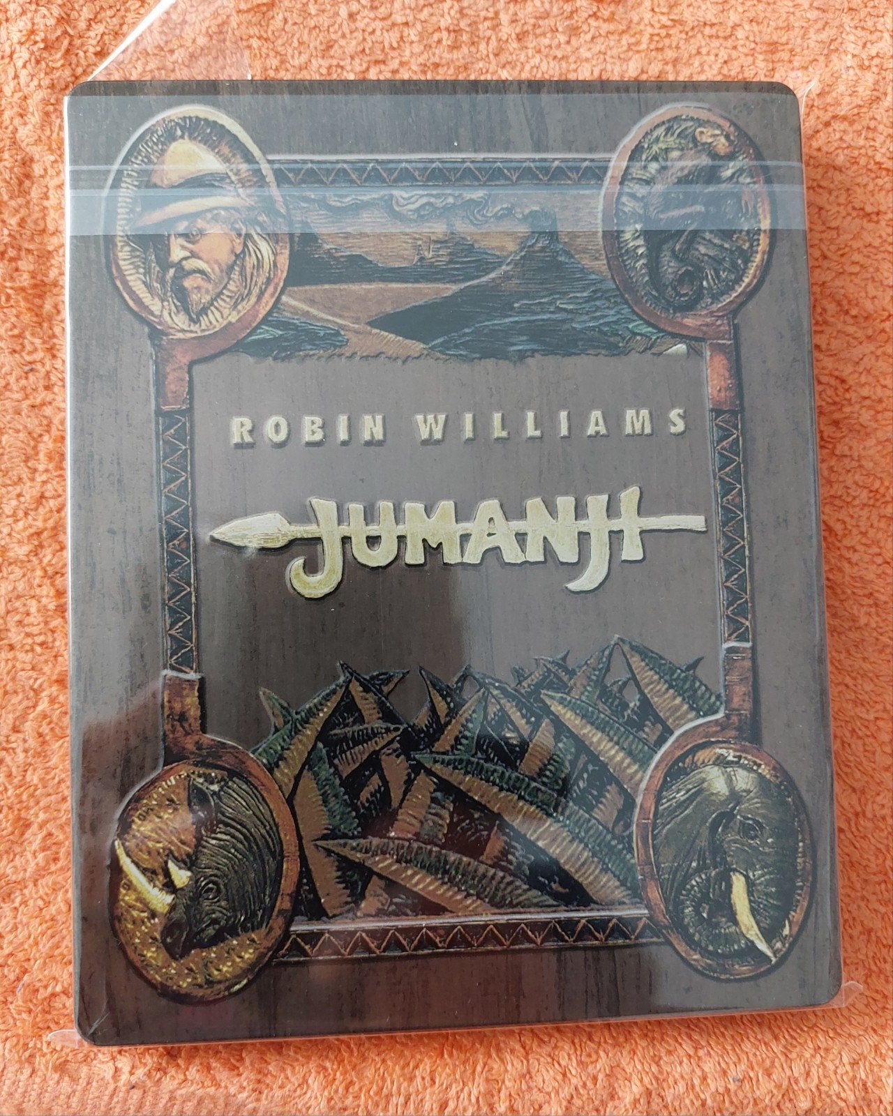 Jumanji Robin Williams Steelbook Blu-Ray, Ophalen, Zo goed als nieuw, Blu-ray