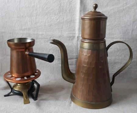 koper koffiekan, Antiquités & Art, Antiquités | Bronze & Cuivre, Cuivre, Enlèvement ou Envoi