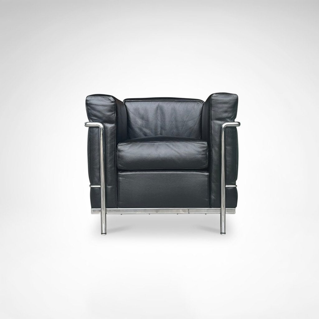 Fauteuil LC2 | Le Corbusier | Cassina | très bon état, Maison & Meubles, Enlèvement, Utilisé, Cuir, 75 à 100 cm