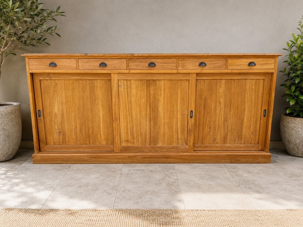 Teak dressoir, Ophalen of Verzenden, Zo goed als nieuw, Teakhout