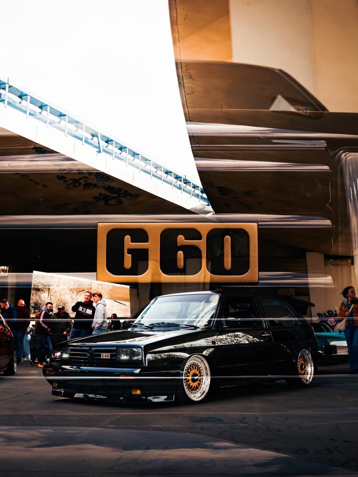 VW Golf II G60 Rallye, Auto's, Volkswagen, Zwart, Leder en Stof, Zwart, Handgeschakeld