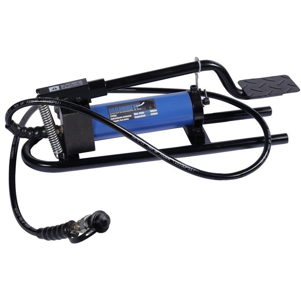 Hydraulische voetpomp 700 bar 850ml, Verzenden
