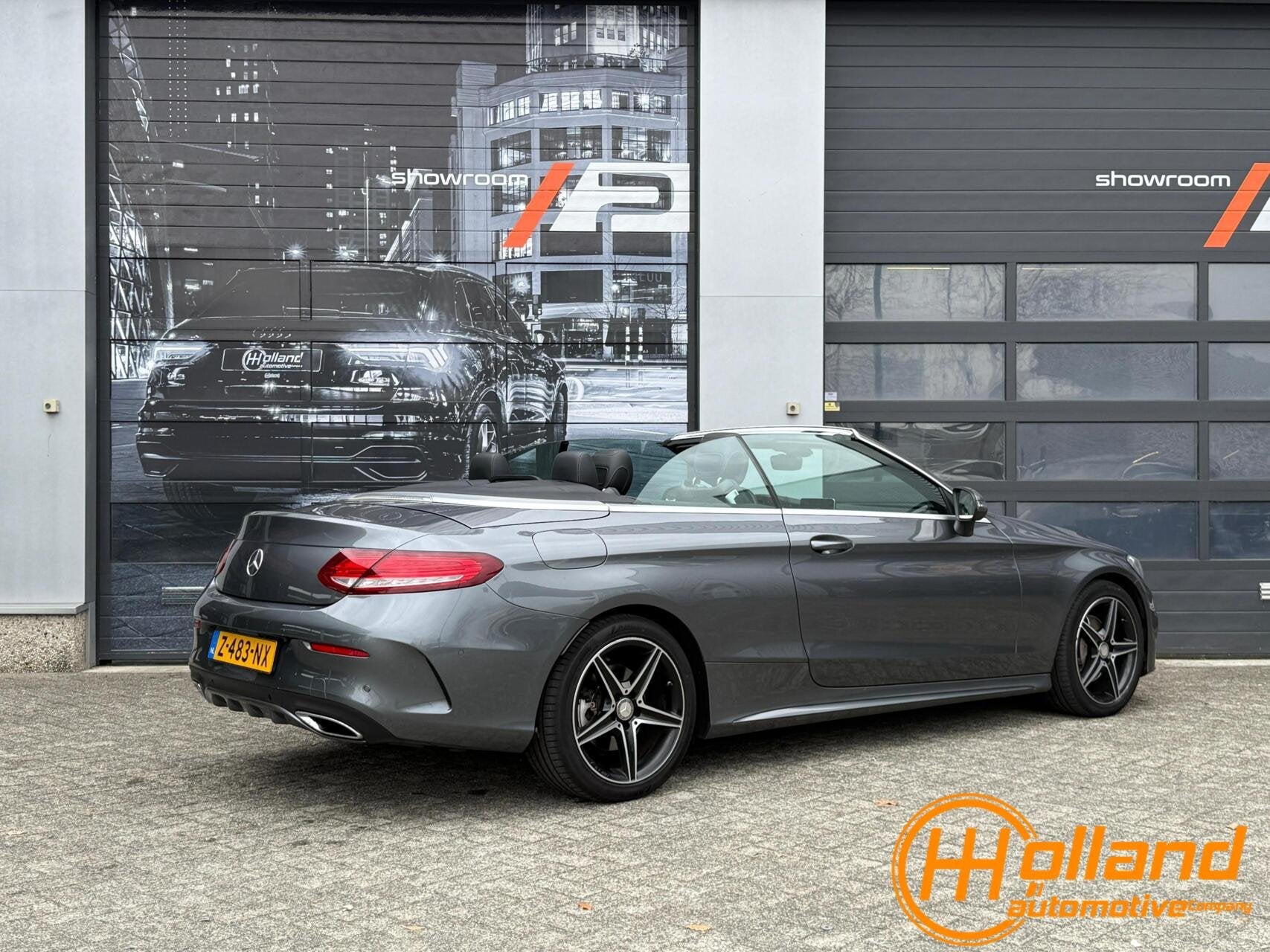 Mercedes C-klasse Cabrio 220d|AMG-Line, Autos, Cuir, Argent ou Gris, Achat, 1800 kg
