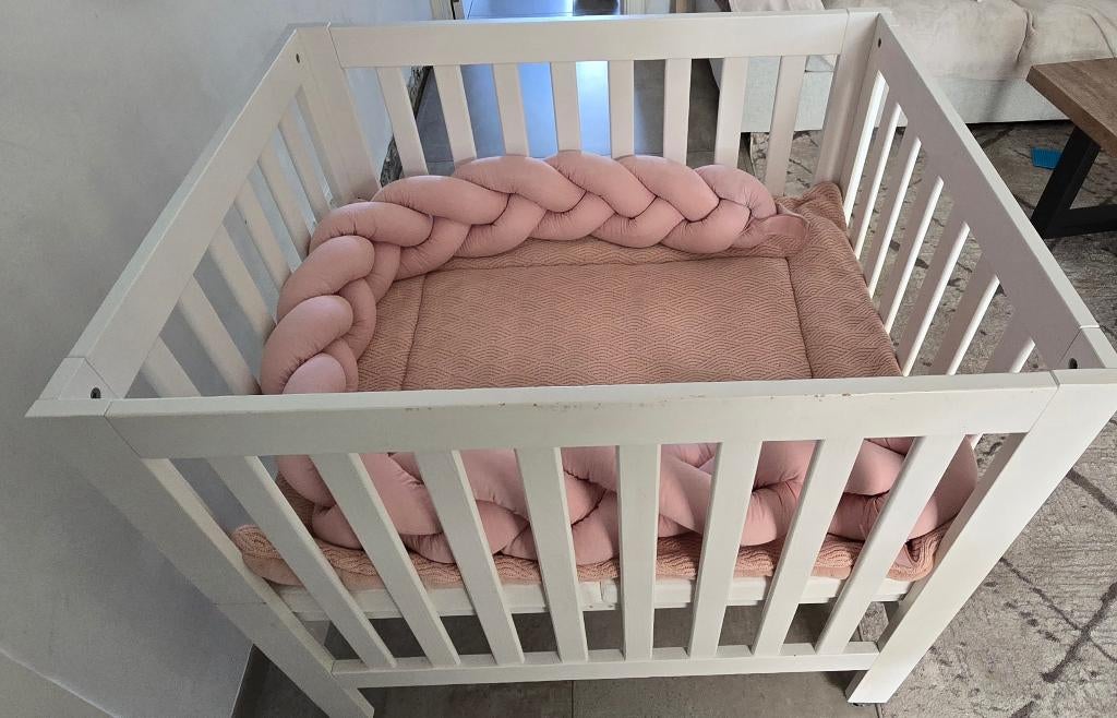 Baby park, Ophalen, Gebruikt, Rechthoekig, In hoogte verstelbaar