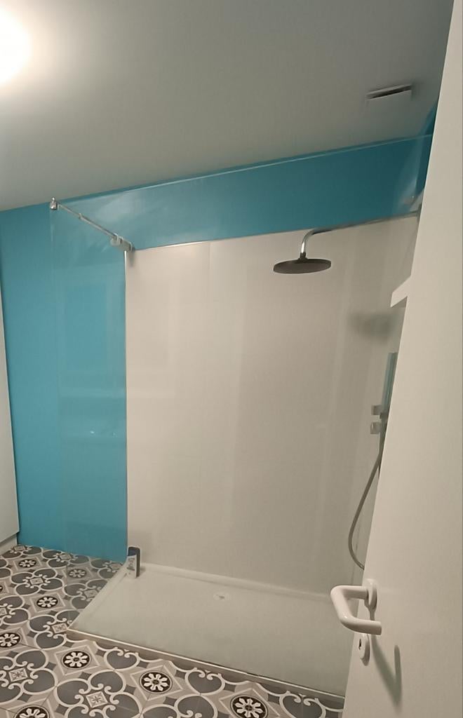 Douchescherm 1m95x1m37 glas, Huis en Inrichting, Ophalen