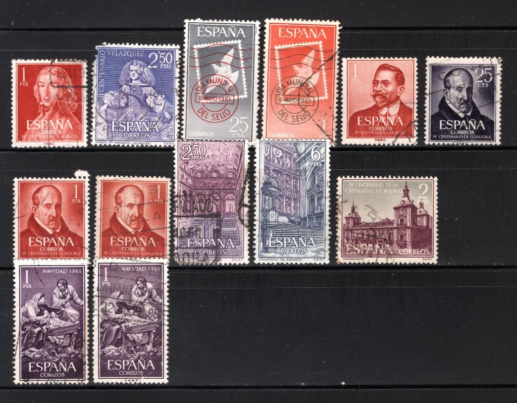ESPAGNE Lot 1961 timbré, Envoi, Affranchi