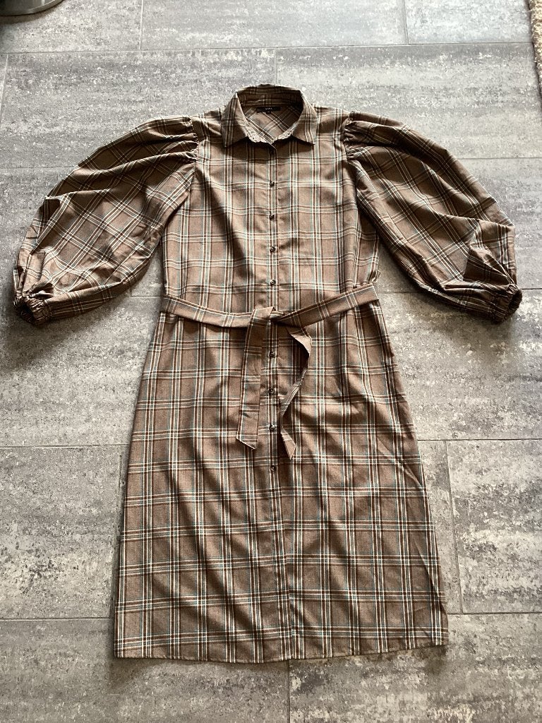 Jurk Sora M, Maat 38/40 (M), Bruin, Sora, Ophalen of Verzenden
