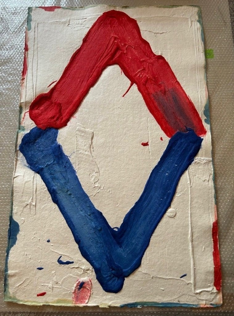 Aquagravure Bram Bogart (1999), Antiquités & Art, Abstrait, Encadré, Autres techniques, Autres matériaux