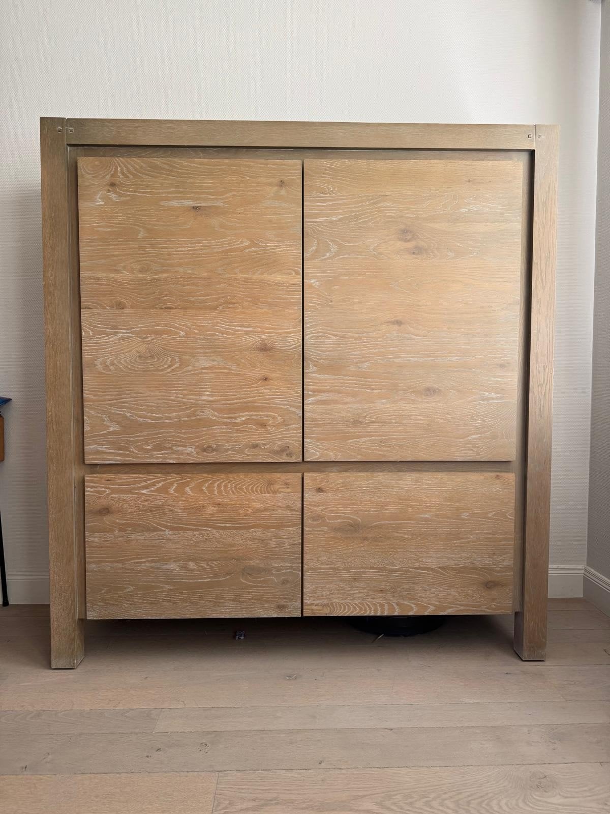 Barkast massieve eik White Wash af te halen in Bekkevoort, Antiek en Kunst, Ophalen