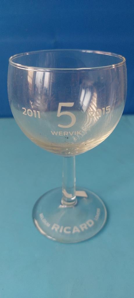 Verre Ricard voor de 5e verjaardag van de Belgische club, Verzamelen, Ophalen of Verzenden