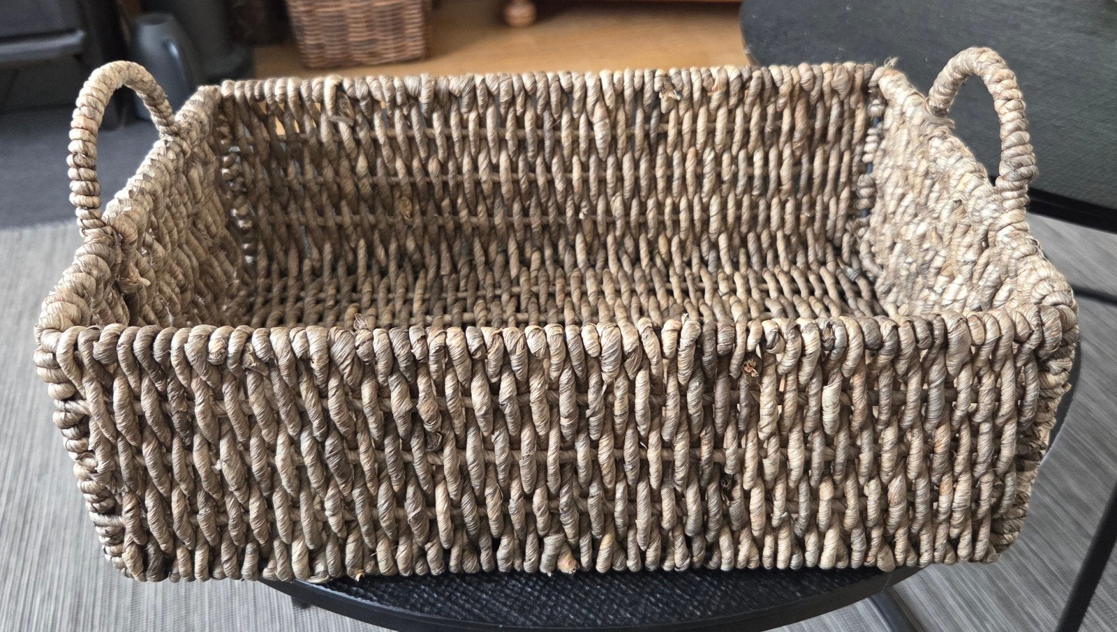 panier en jonc de mer tressé super solide 39 x 25 x 13, Enlèvement, Panier, Tressé