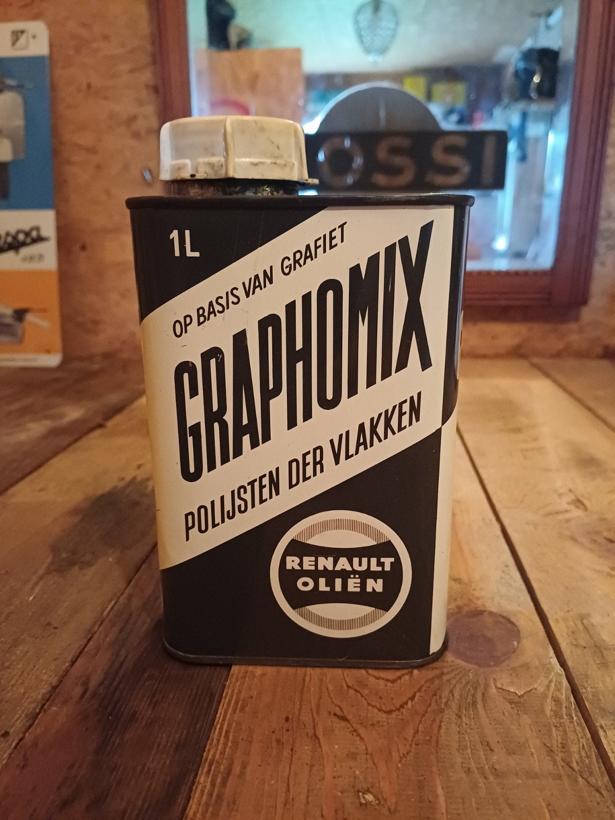 olieblik Graphomix Renault, Ophalen