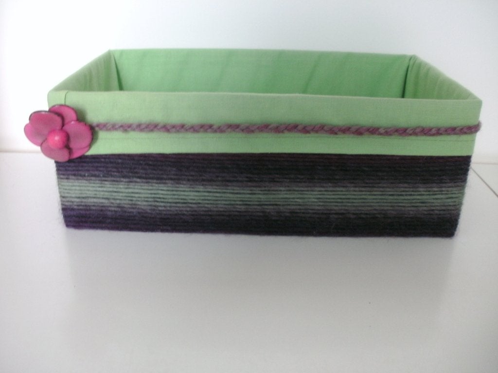 decoratiedoos met textiel, Ophalen, Mand, Textiel, Nieuw
