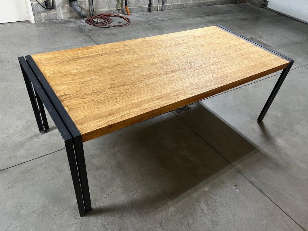 Table en bois teck 8-10 pers 225 sur 100cm, Maison & Meubles, Tables | Tables à manger, Teck, Cinq personnes ou plus, Enlèvement