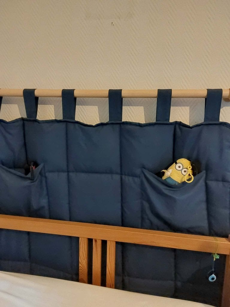 Tête de lit (lit 1 pers.) idéale pour lit d'enfant, Enlèvement, Utilisé, Une personne, Tissu