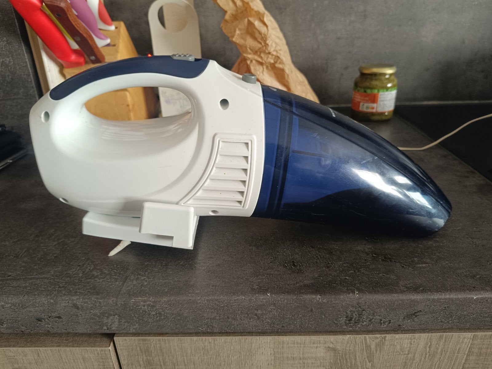 kruimeldief oplaadbaar met filter, Ophalen