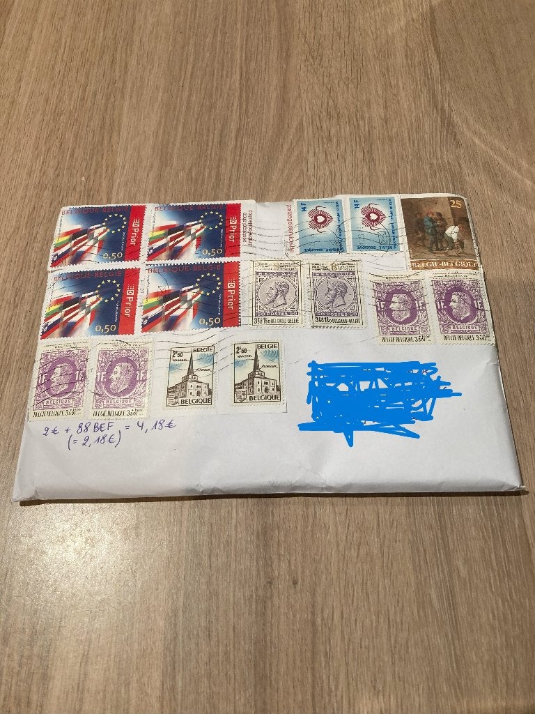 Oude postzegels, Met envelop, Koninklijk huis, Frankeerzegel, Ophalen of Verzenden