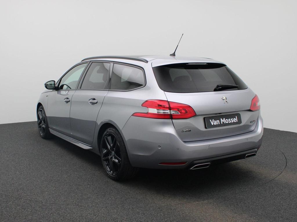 Peugeot 308 SW 1.5 BlueHDi 130 DPF S&S EAT8 GT Line Camera|, Auto's, Peugeot, Stof, Gebruikt, 131 pk, Zilver of Grijs