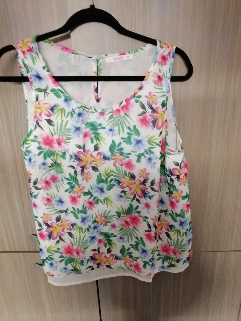 gebloemde top LOLA&LIZA mt XL, Lola & Liza, Maat 46/48 (XL) of groter, Ophalen of Verzenden, Zo goed als nieuw