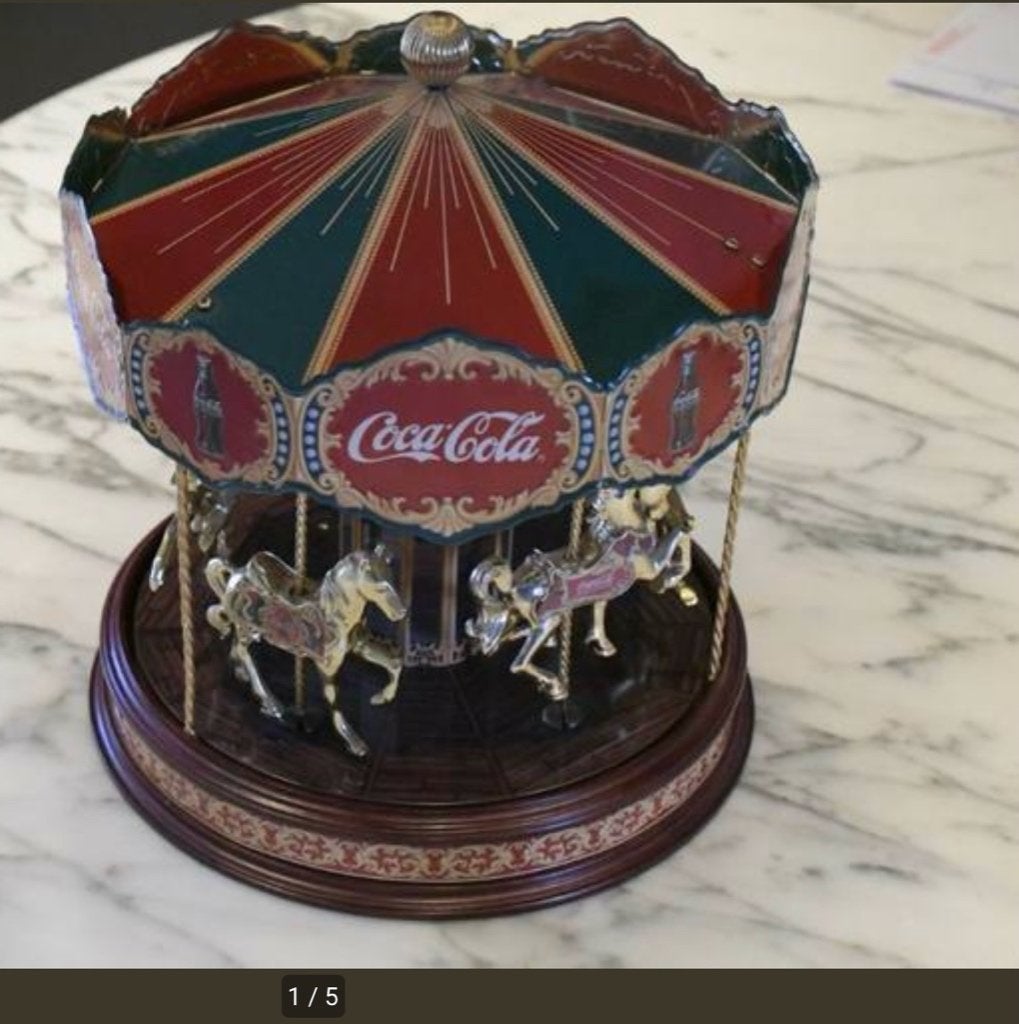 Carrousel à chevaux Coca Cola Franklin Mint, Enlèvement, Comme neuf, Autres types