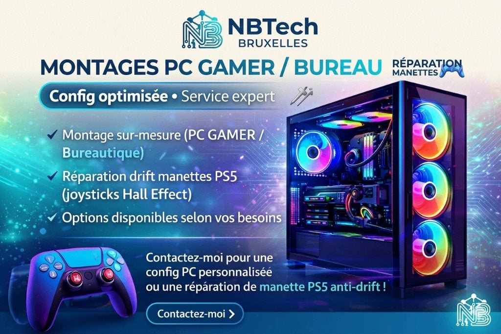 PC-assemblage op maat en DualSense-reparatie | Betrouwbaar, Computers en Software, Desktop Pc's, Ophalen, 64 GB of meer, Nieuw