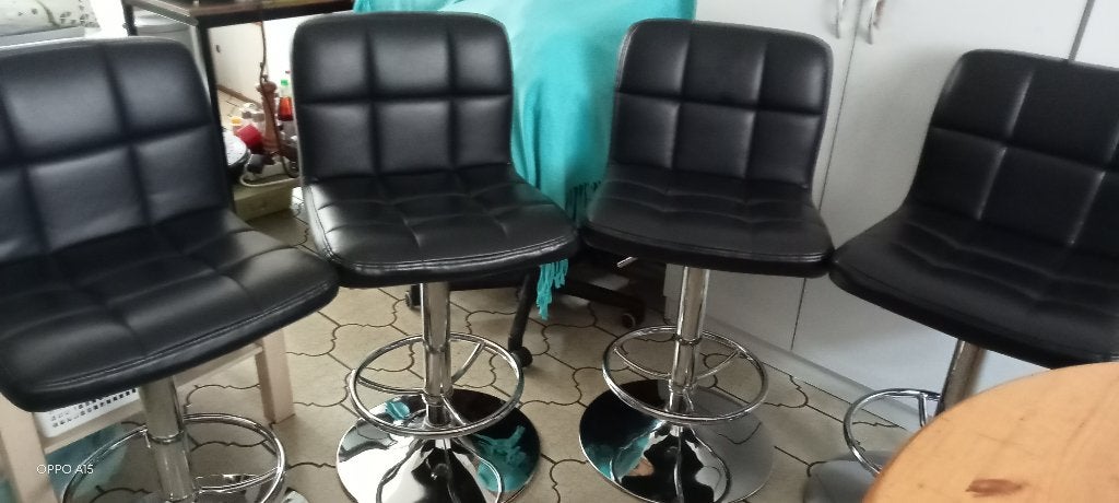 TABOURETS DE BAR, 4 tabourets, Comme neuf, Synthétique, 60 à 90 cm