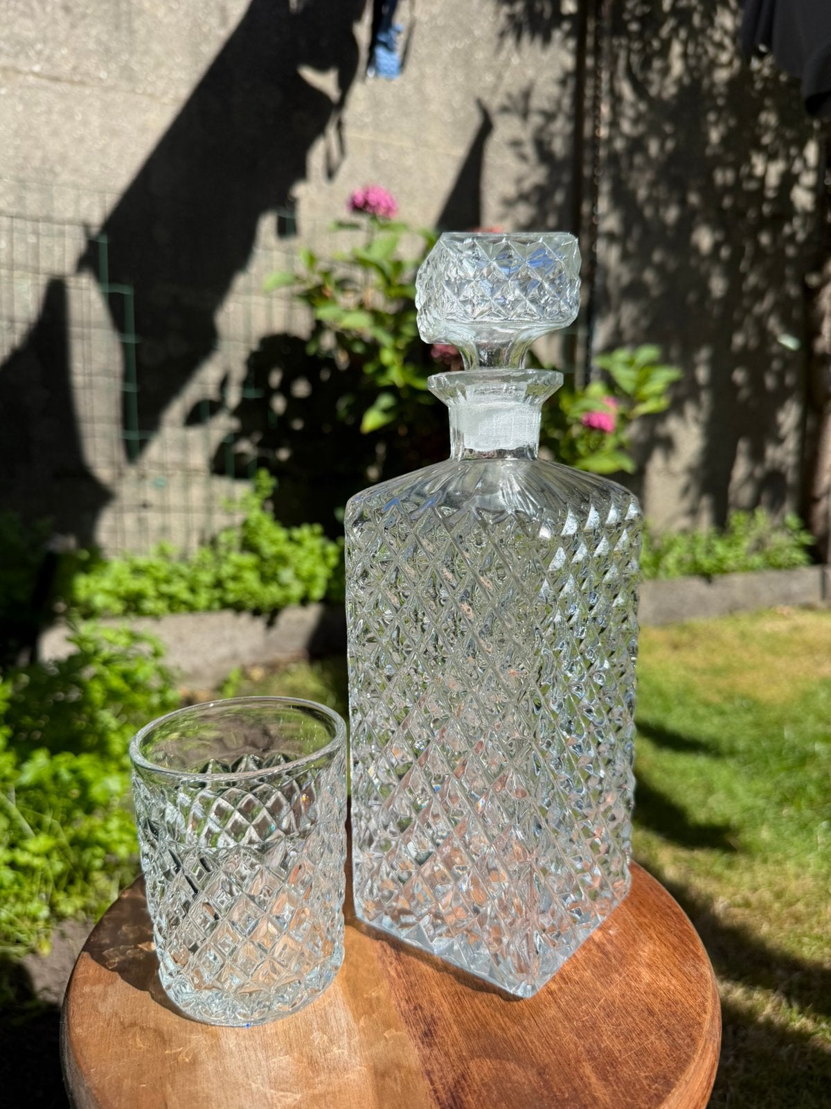 Kristal - 6 glazen met karaf - perfecte staat, Ophalen of Verzenden