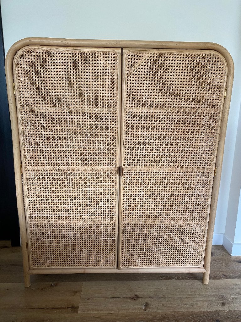 Rotan kast, Ophalen, Overige materialen, Met deur(en), 100 tot 150 cm