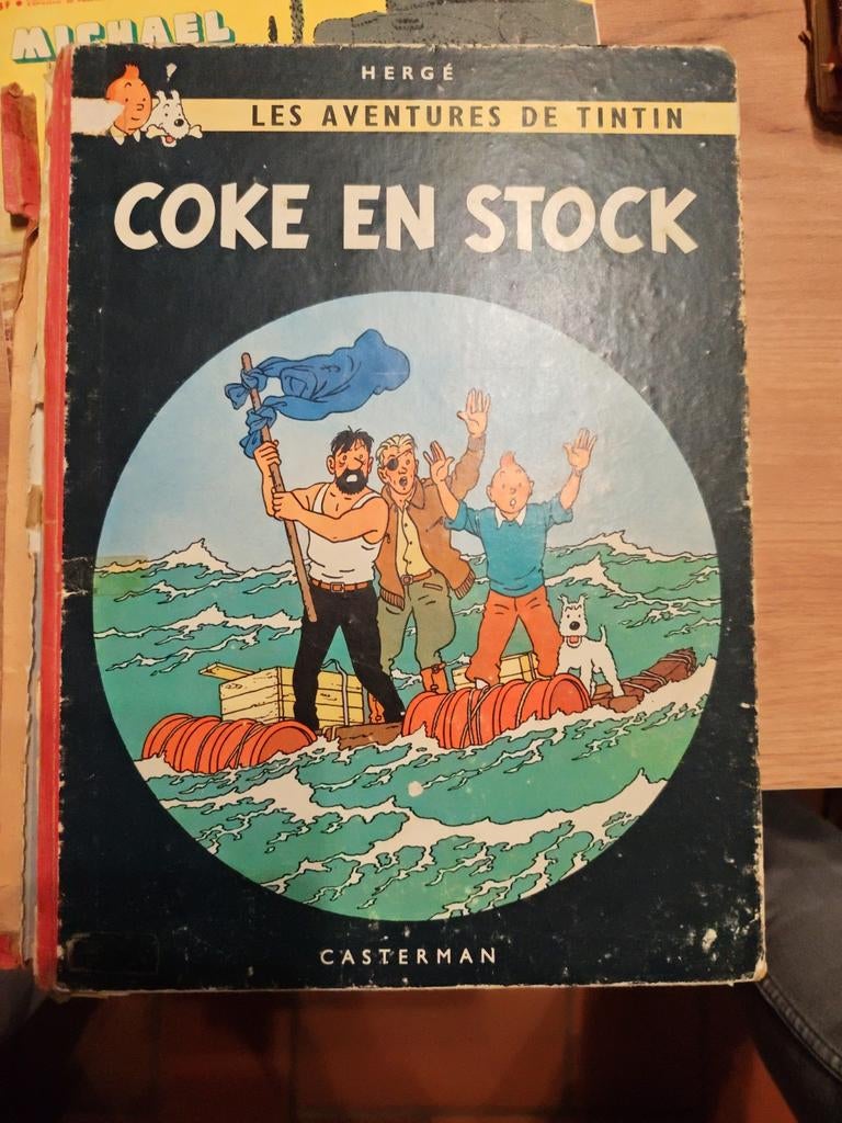 Tintin – Coke en stock – Hergé – Édition ancienne Casterman, Collections, Enlèvement