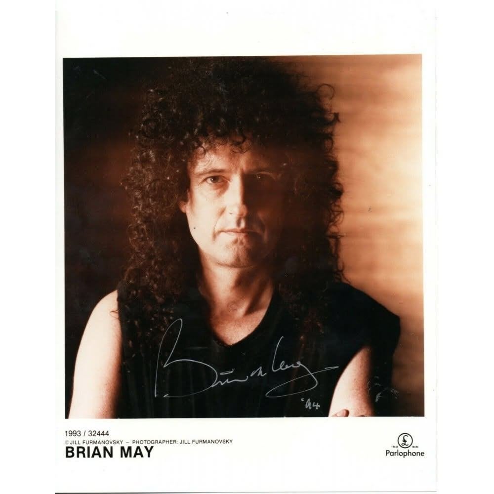 Brian May, photo dédicacée, Enlèvement ou Envoi, Comme neuf, Photo ou Carte, Signé