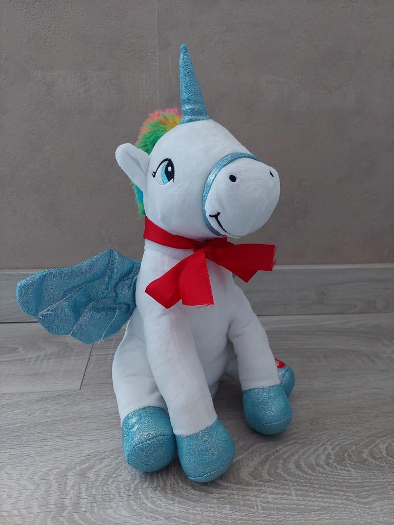 Unicorn knuffel met muziek en geluid, Ophalen of Verzenden, Zo goed als nieuw, Paard