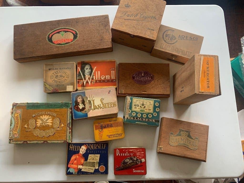 Sigarendozen, Verzamelen, Ophalen, Gebruikt, Tabaksdoos of Verpakking