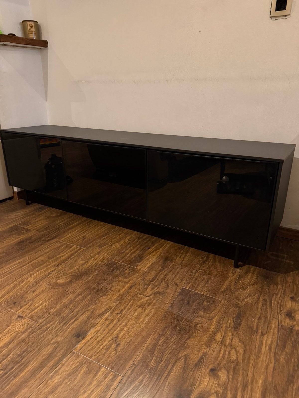 Meuble télé, Enlèvement, Comme neuf, Verre