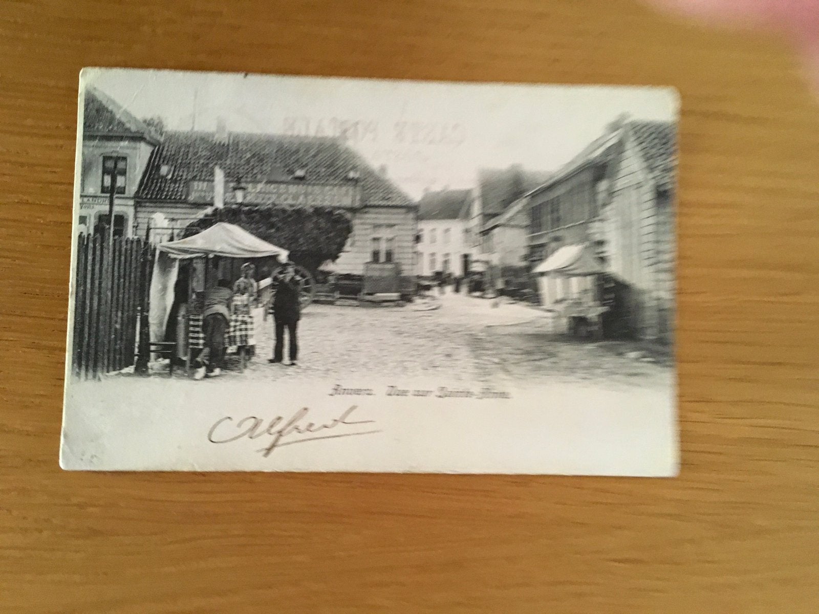 Oude postkaart Anvers  vue sur Sainte -Anne, Verzenden, Gelopen