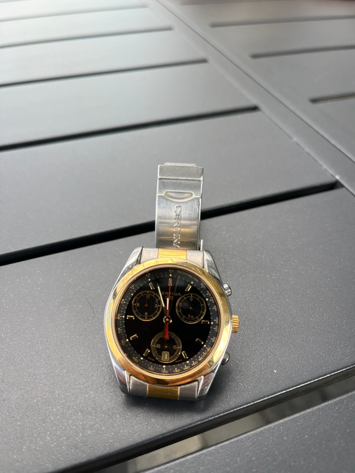 Certina horloge, Handtassen en Accessoires, Ophalen, Staal, Polshorloge, 1960 of later