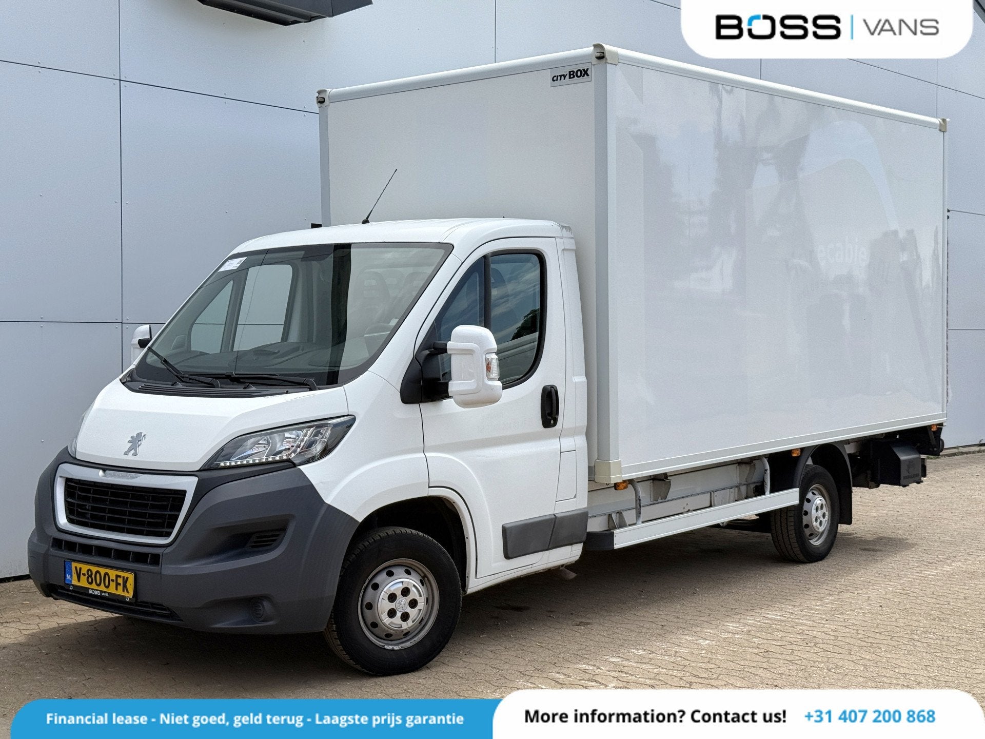 Peugeot Boxer 2.0 130PK Bakwagen Laadklep Navigatie Camera A, Auto's, Voorwielaandrijving, Gebruikt, 4 cilinders, 2500 kg