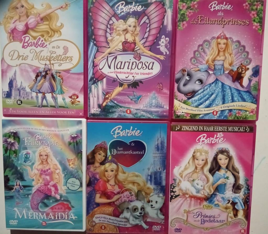 Barbie dvd's, Ophalen